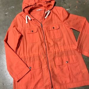 GAP windbreaker.  Orange.  Small.